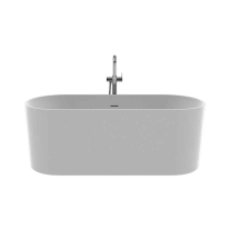 Cadă de baie TEKO Zanzibar din compozit mineral, 157 x 63,5 cm, alb mat